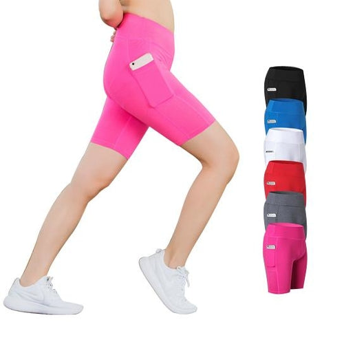 Calções de Yoga com Bolso para Telemóvel