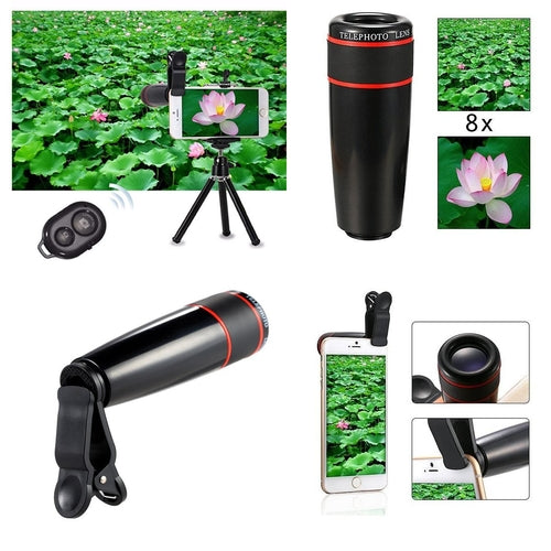 Kit de Lentes para Smartphone 11 em 1