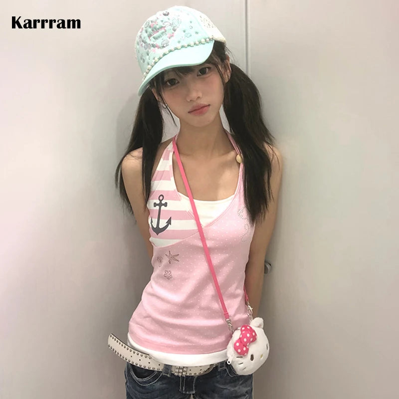 Top Halter Y2K com Strass