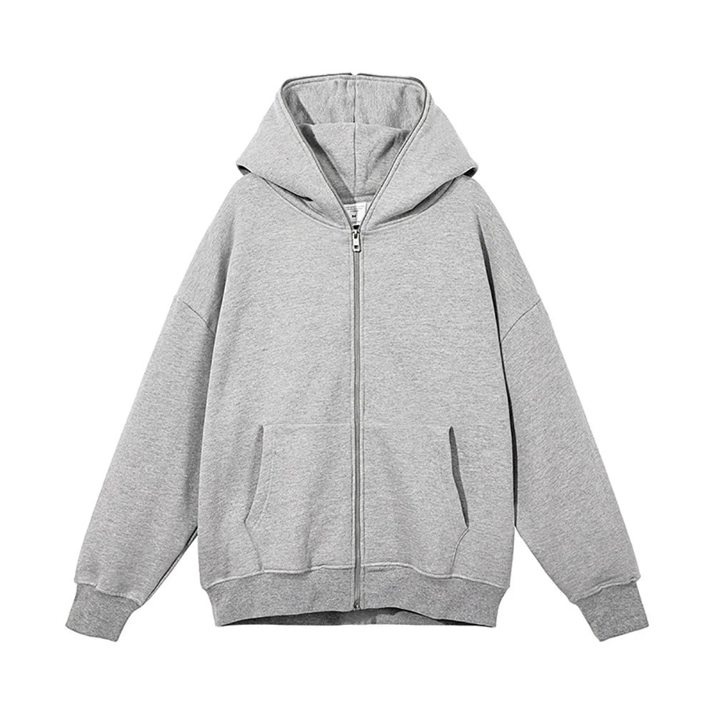 Hoodie com Fecho Oversized para Homem