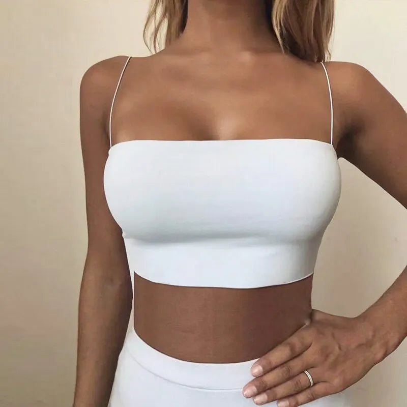 Top Cropped Sem Costura para Mulher