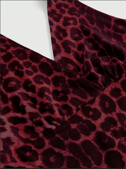 Top Halter com Estampado Leopardo