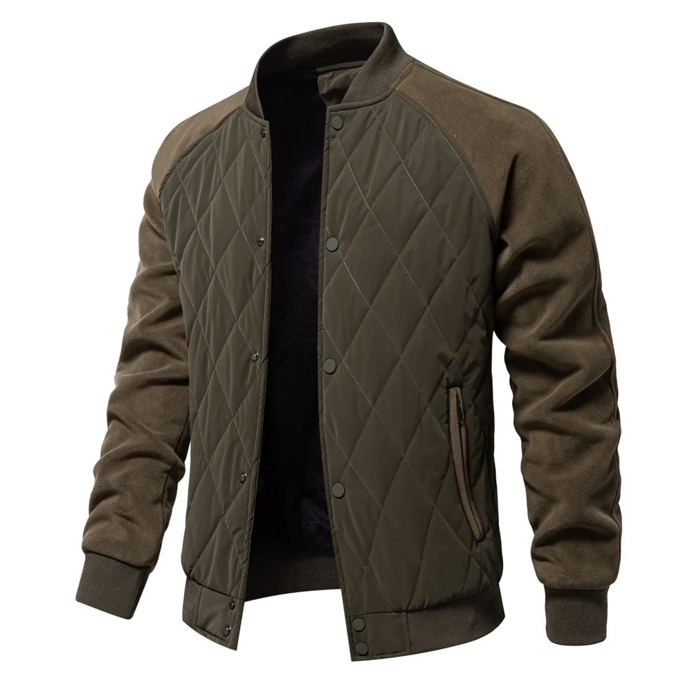 Casaco Bomber Forrado com Fleece para Homem
