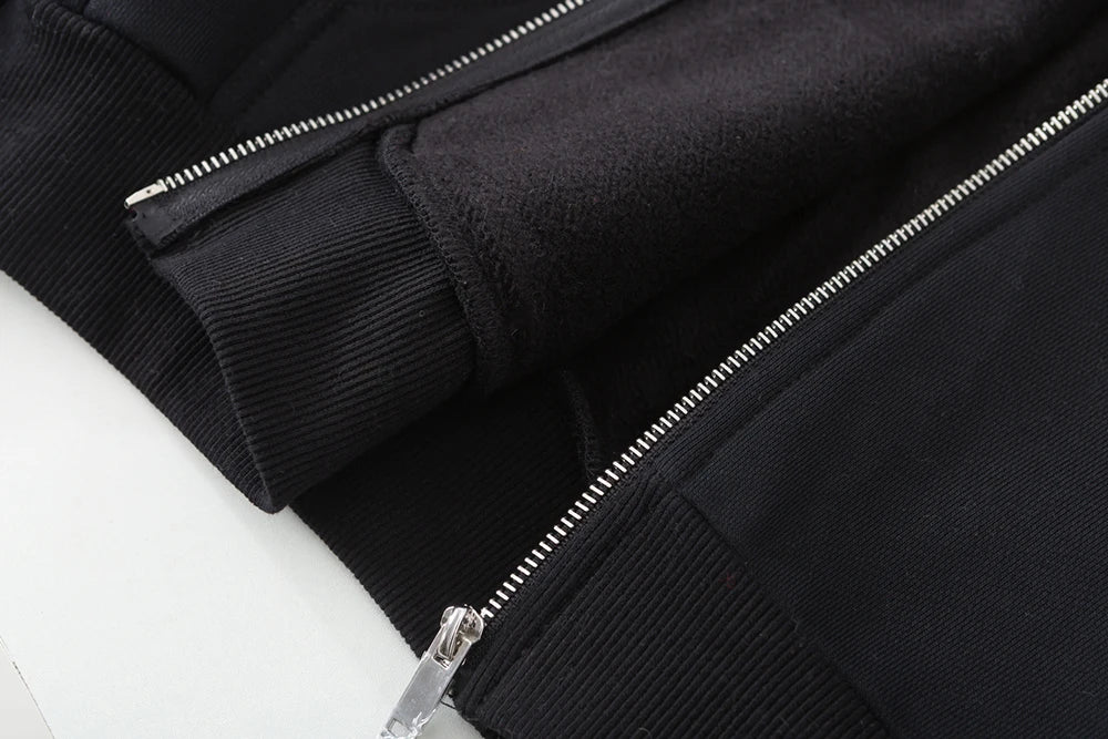 Hoodie com Fecho Oversized para Homem