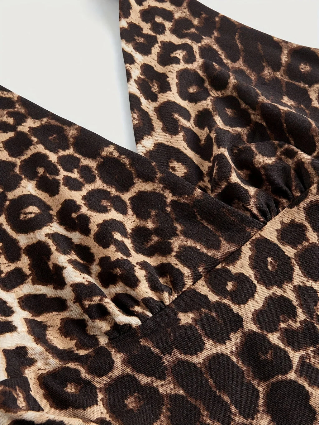 Top Halter com Estampado Leopardo