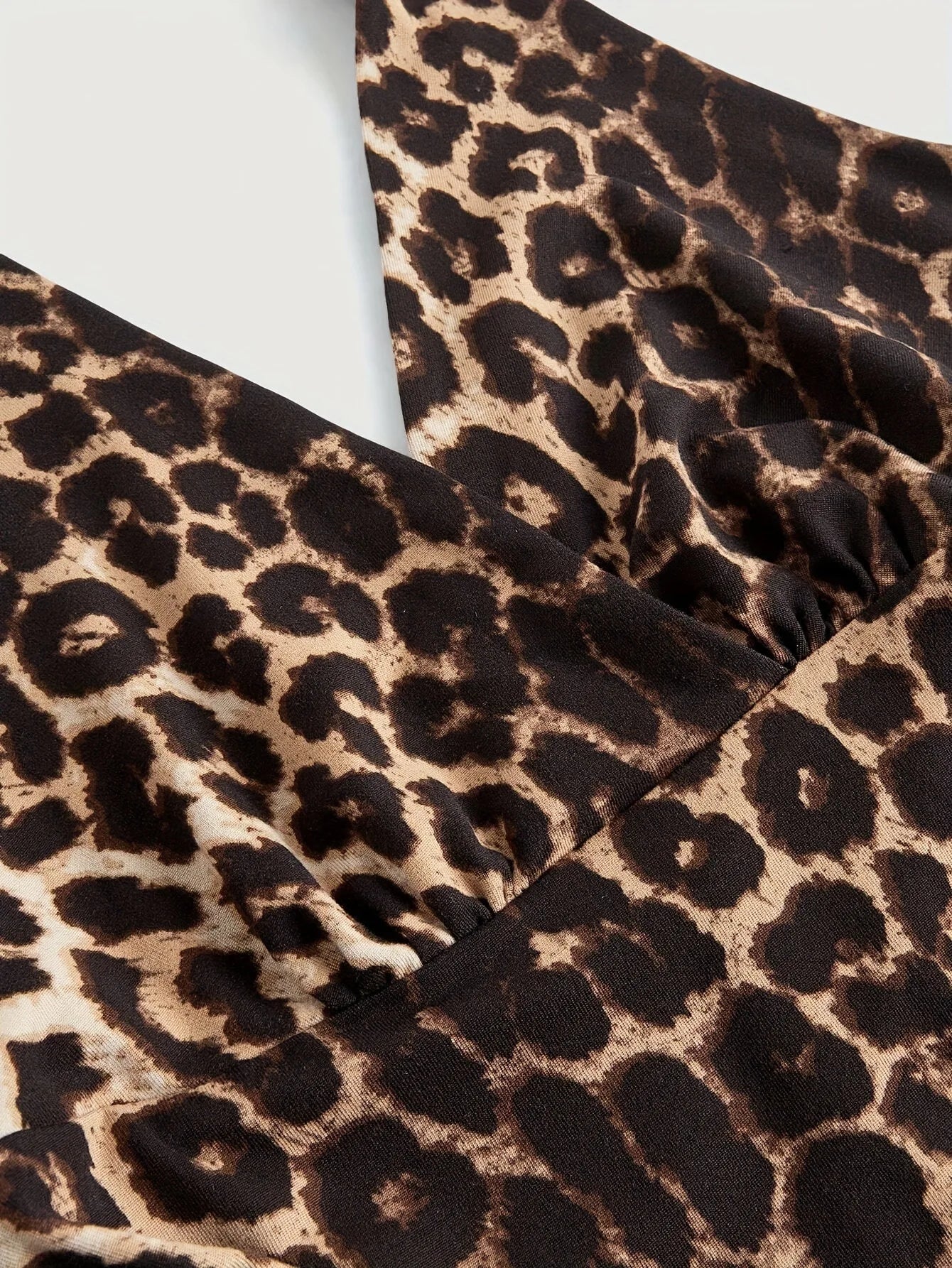 Top Halter com Estampado Leopardo