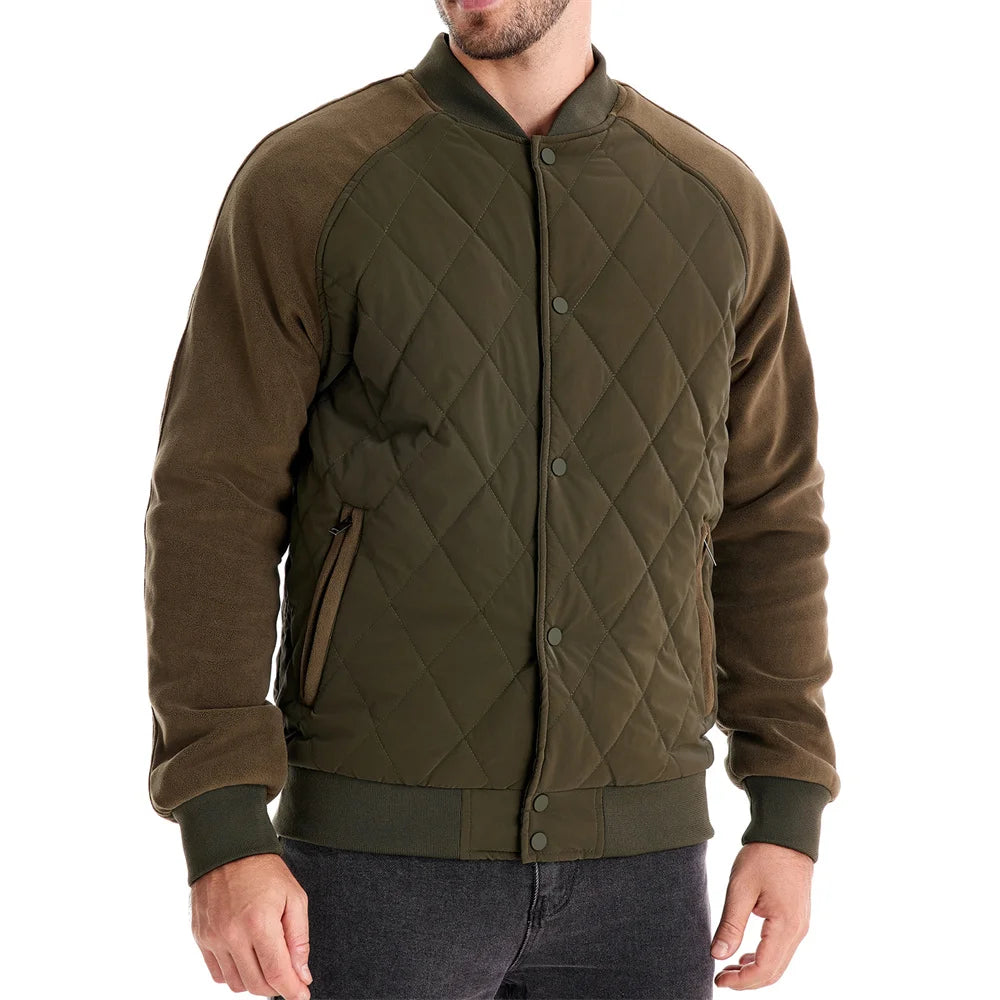 Casaco Bomber Forrado com Fleece para Homem