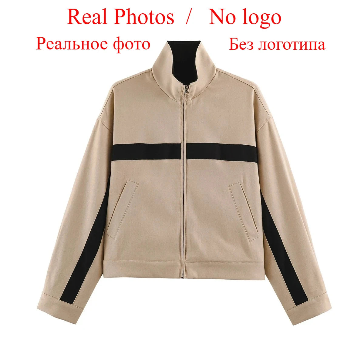 Casaco Bomber Vintage Oversized para Mulher