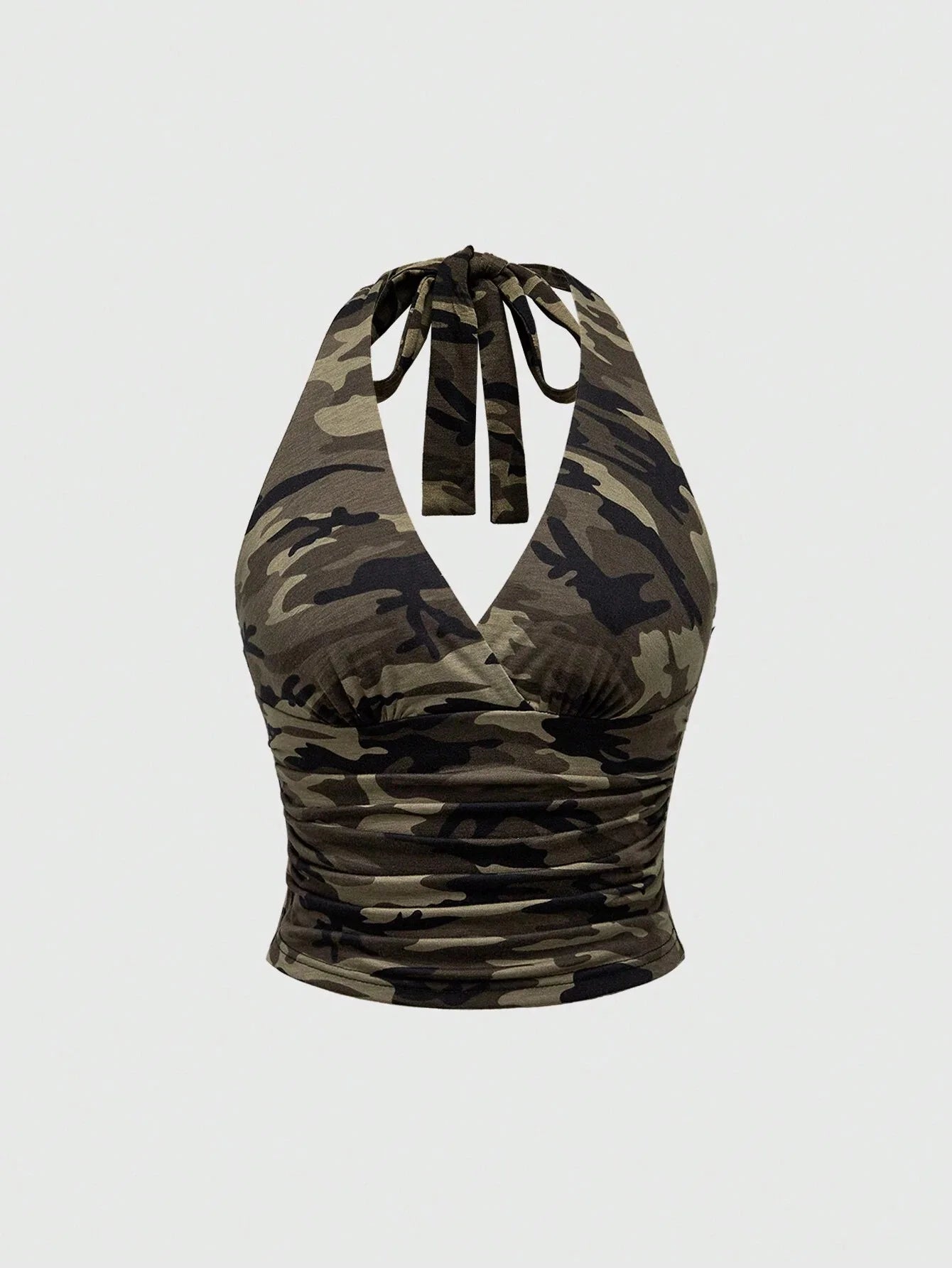 Top Halter com Estampado Leopardo
