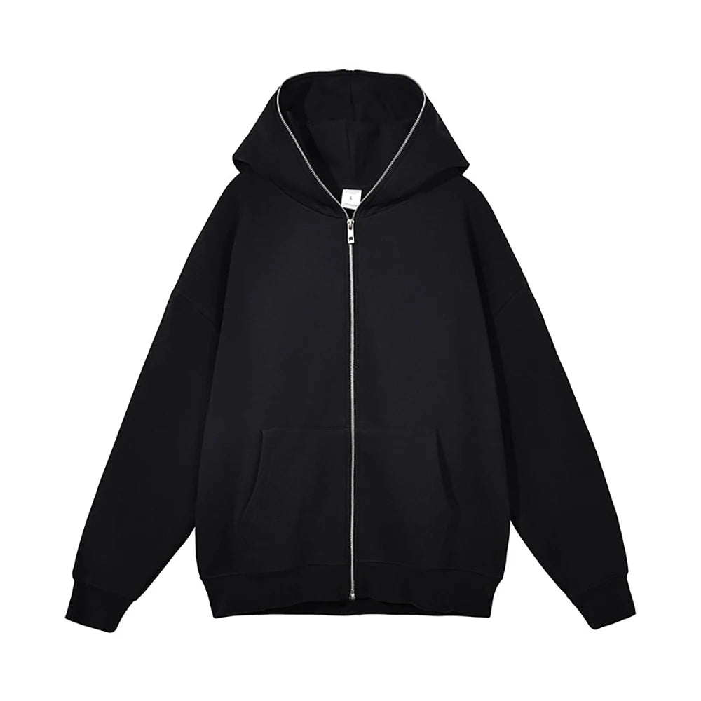 Hoodie com Fecho Oversized para Homem