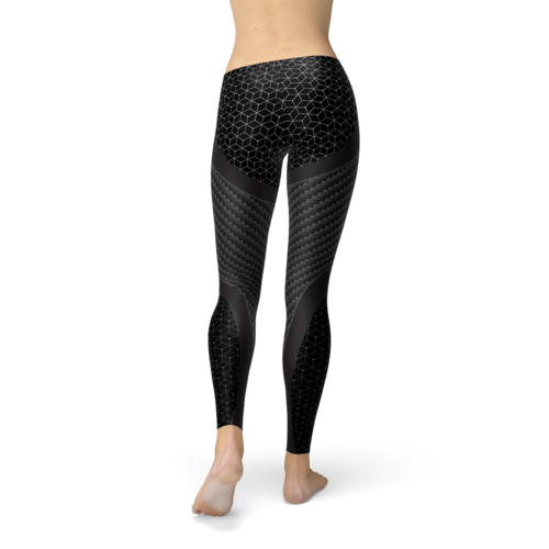 Leggings Desportivas de Fibra de Carbono